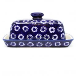 Janelle Imports Butter Dish In Pinwheel