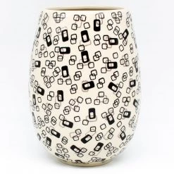 Janelle Imports Bouquet Vase In Modern Gray & Black