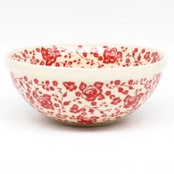 Janelle Imports Round Bowl 32 Oz In Antique Red