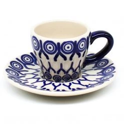 Janelle Imports Espresso Cup W/Saucer 2 Oz In Icelandic White