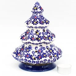 Janelle Imports Tree Tea Candle Holder In Flowers On White