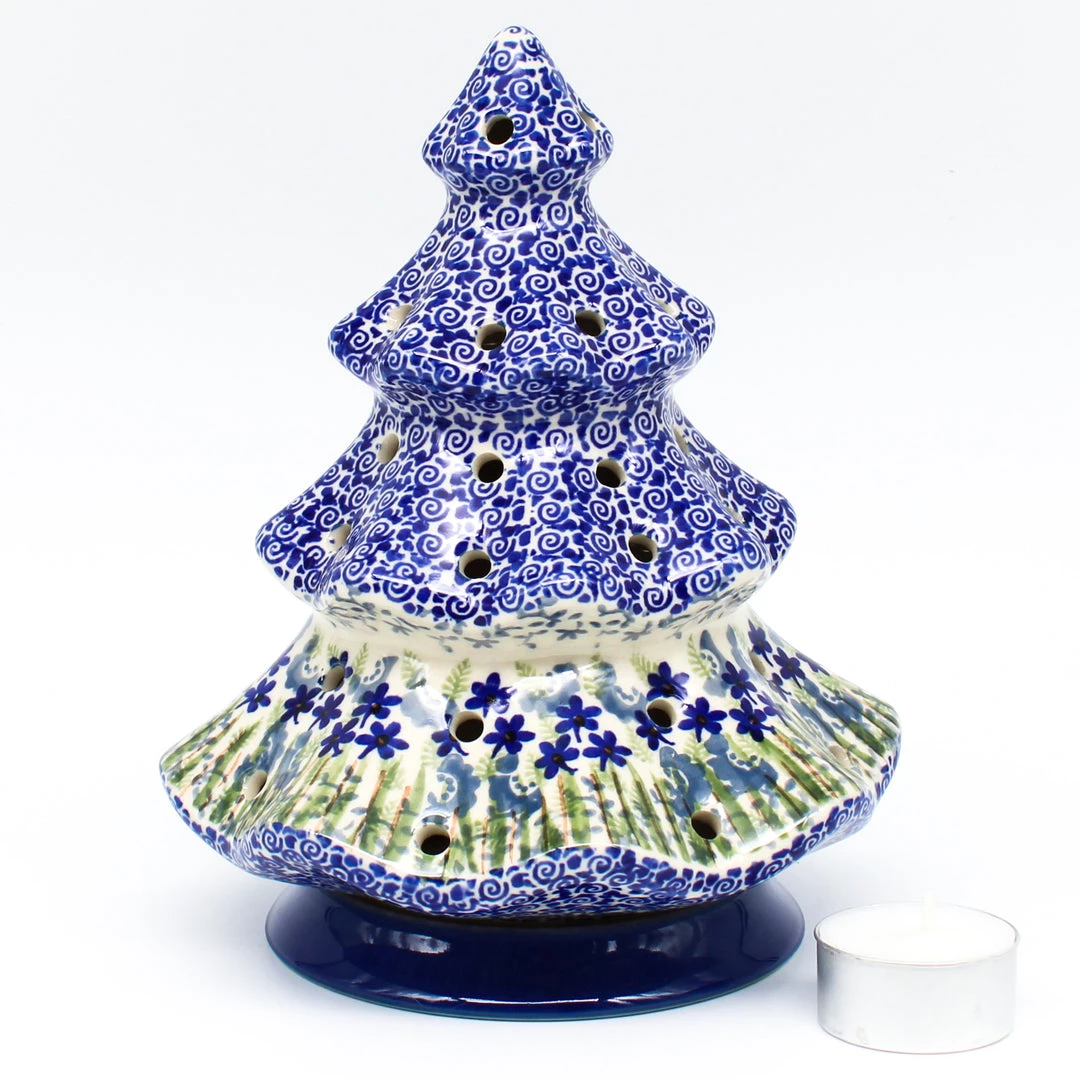 Janelle Imports Tree Tea Candle Holder In Alpine Blue 3 Janelle Imports Tree Tea Candle Holder In Alpine Blue