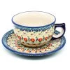 Janelle Imports Tea Cup W/Saucer 8 Oz In Country Fall
