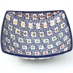 Janelle Imports Sm Nut Bowl In Modern Checkers