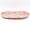 Janelle Imports Lg Oval Platter In Antique Red
