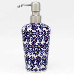 Janelle Imports Soap Dispenser In Flowers On White