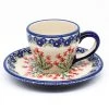 Janelle Imports Espresso Cup W/Saucer 2 Oz In Field Of Flowers