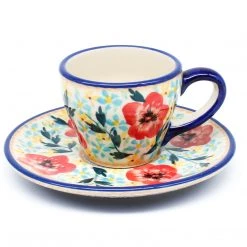 Janelle Imports Espresso Cup W/Saucer 2 Oz In Sophie's Garden