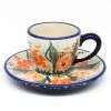 Janelle Imports Espresso Cup W/Saucer 2 Oz In Sunshine Meadow