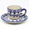 Janelle Imports Espresso Cup W/Saucer 2 Oz In Seashells