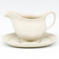 Janelle Imports Gravy Boat W/Tray 1 Qt In Simply White