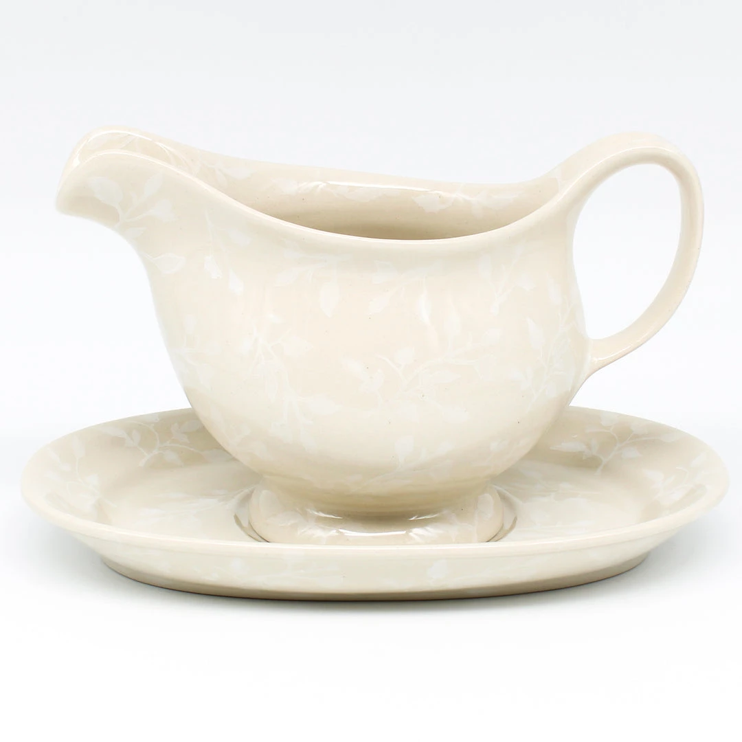 Janelle Imports Gravy Boat W/Tray 1 Qt In Simply White 3 Janelle Imports Gravy Boat W/Tray 1 Qt In Simply White