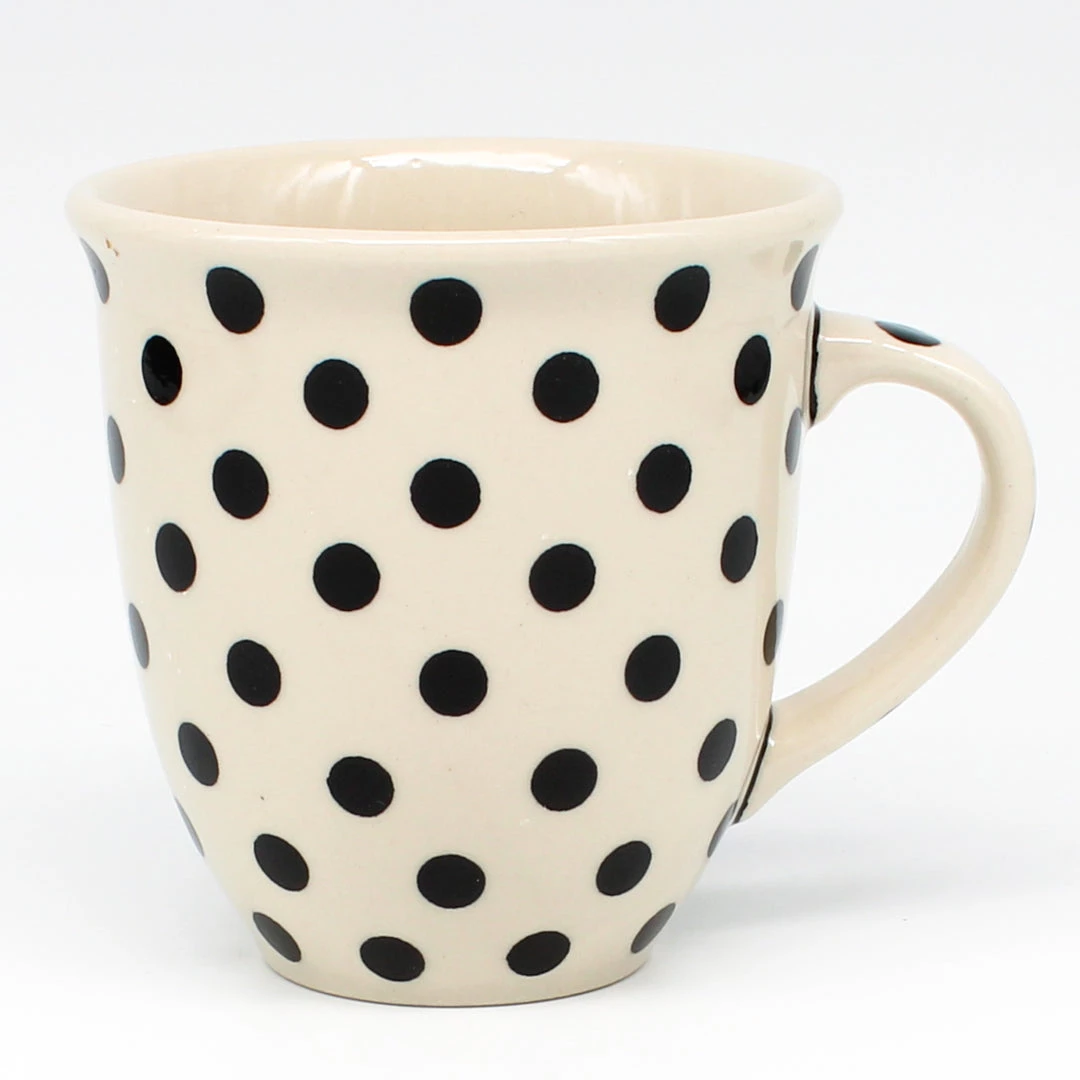Janelle Imports Lg Bistro Cup 16 Oz In Black Polka-Dot 3 Janelle Imports Lg Bistro Cup 16 Oz In Black Polka-Dot