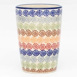 Janelle Imports Toothbrush Holder/Cup In Modern Dots