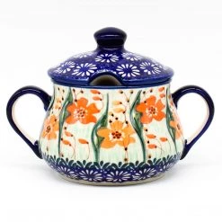 Janelle Imports Family Style Sugar Bowl 14 Oz In Sunshine Meadow