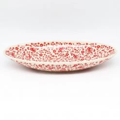 Janelle Imports Sm Modern Oval Server In Antique Red