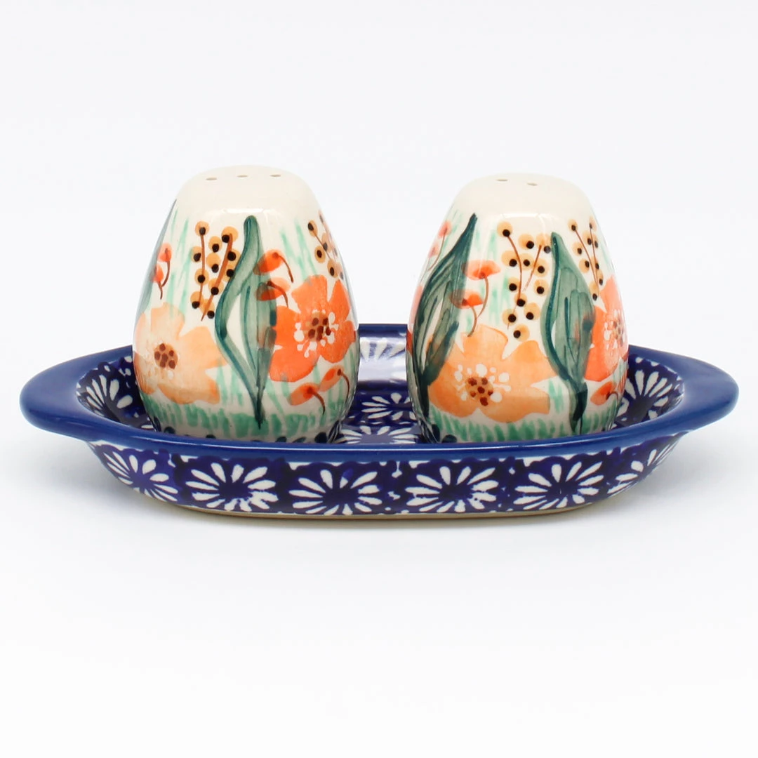 Janelle Imports Salt & Pepper Set W/Tray In Sunshine Meadow 3 Janelle Imports Salt & Pepper Set W/Tray In Sunshine Meadow