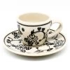 Janelle Imports Espresso Cup W/Saucer 2 Oz In Midnight Garden