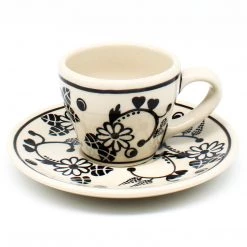 Janelle Imports Espresso Cup W/Saucer 2 Oz In Midnight Garden