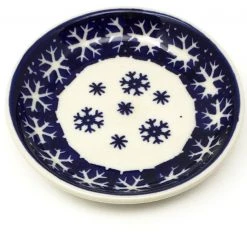 Janelle Imports Teabag Plate In Snowflake
