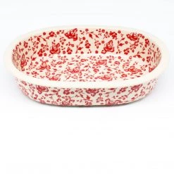 Janelle Imports Md Oval Baker In Antique Red