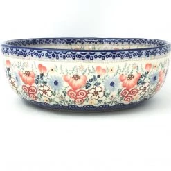 Janelle Imports Family Shallow Bowl In Perennial Garden
