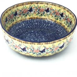 Janelle Imports Family Shallow Bowl In Butterfly Meadow