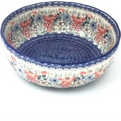 Janelle Imports Family Shallow Bowl In Perennial Garden