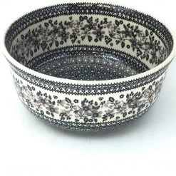 Janelle Imports Family Deep Bowl In Gray & Black
