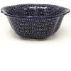 Janelle Imports Lg Retro Bowl In Blue Elegance