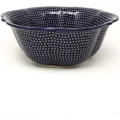 Janelle Imports Lg Retro Bowl In Blue Elegance