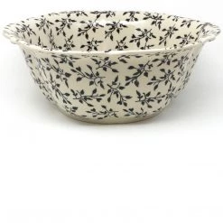 Janelle Imports Lg Retro Bowl In Simply Black