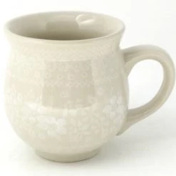 Janelle Imports Gentlemen's Cup 16 Oz In White On White