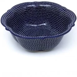 Janelle Imports Lg Retro Bowl In Blue Elegance