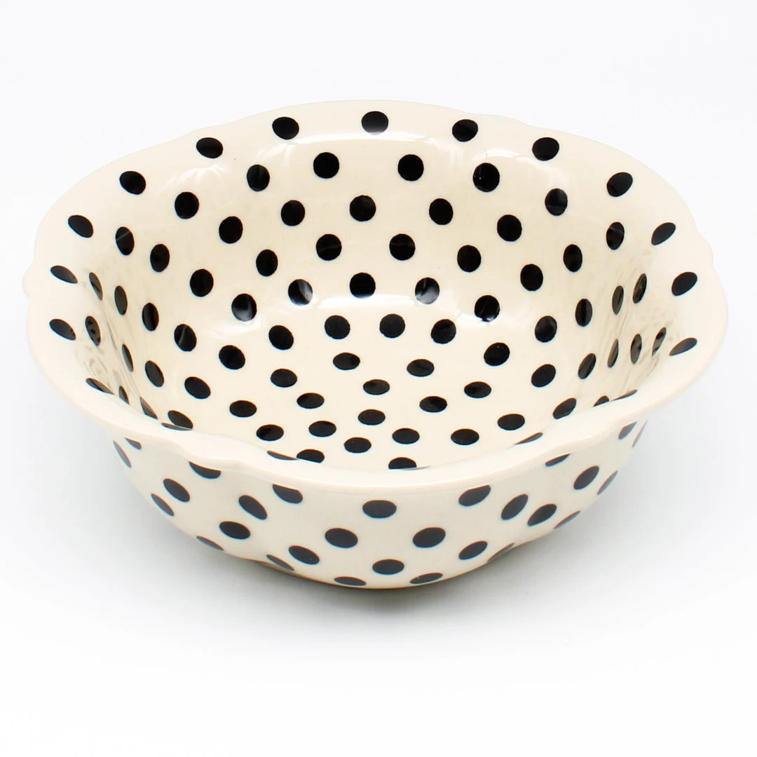 Janelle Imports Sm Retro Bowl In Black Polka-Dot 4 Janelle Imports Sm Retro Bowl In Black Polka-Dot