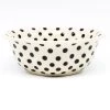 Janelle Imports Sm Retro Bowl In Black Polka-Dot