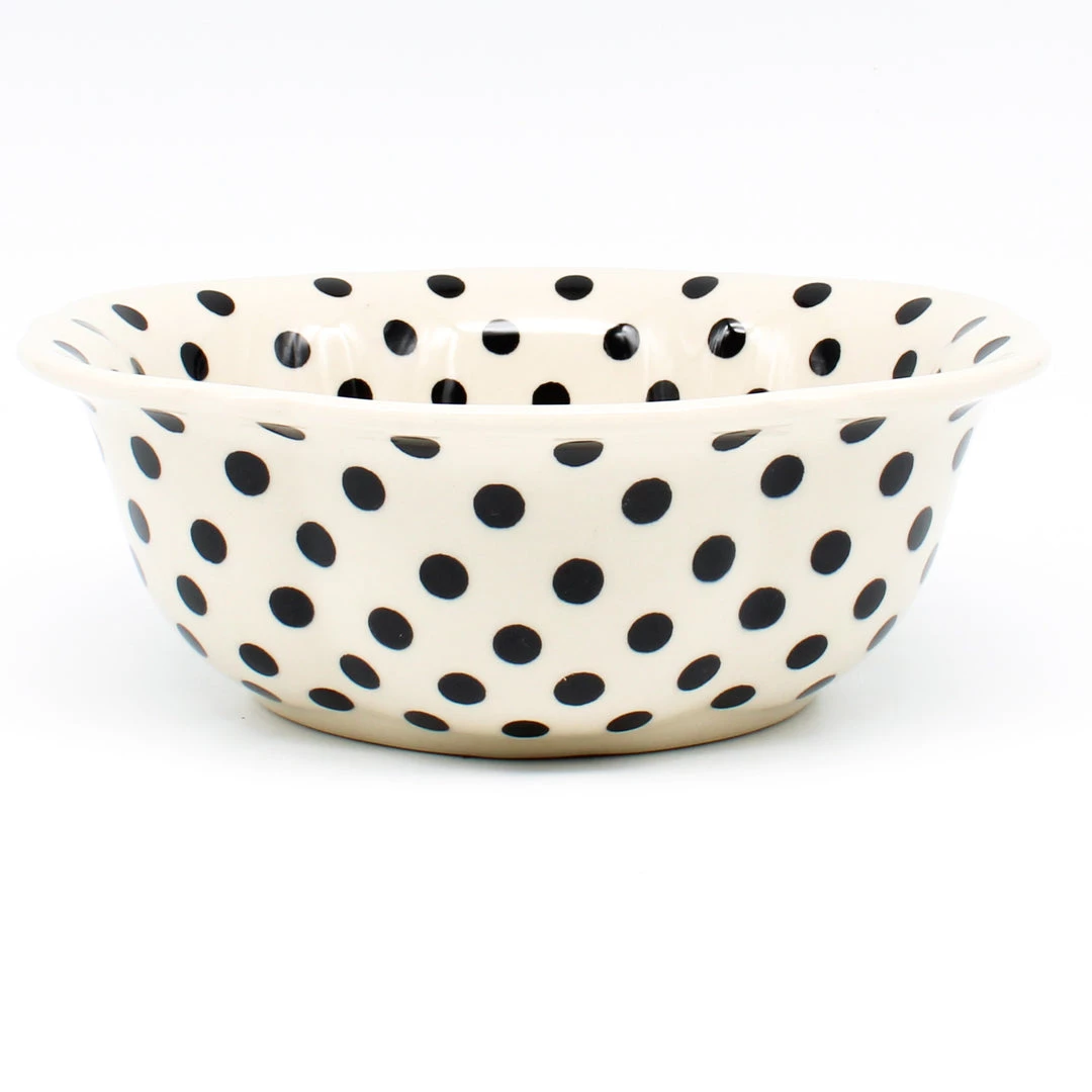 Janelle Imports Sm Retro Bowl In Black Polka-Dot 3 Janelle Imports Sm Retro Bowl In Black Polka-Dot