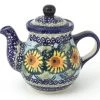 Janelle Imports Night Time Teapot 12 Oz In Sunflowers