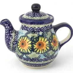 Janelle Imports Night Time Teapot 12 Oz In Sunflowers