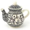 Janelle Imports Night Time Teapot 12 Oz In Gray & Black
