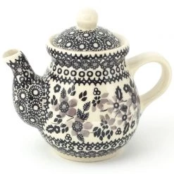 Janelle Imports Night Time Teapot 12 Oz In Gray & Black