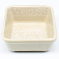 Janelle Imports Tiny Sq. Bowl 8 Oz In White On White