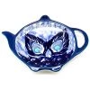 Janelle Imports Teabag Dish In Peacock Glory