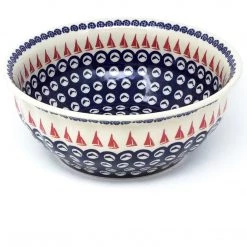 Janelle Imports Scalloped Bowl 128 Oz In Red Sail