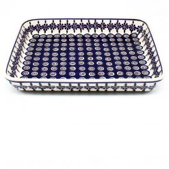 Janelle Imports Lg Rectangular Baker In Peacock