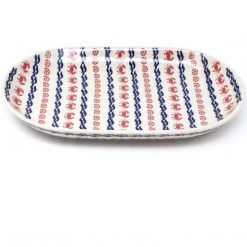 Janelle Imports Md Oval Platter In Red Crab