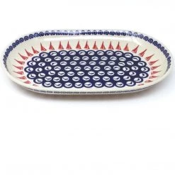 Janelle Imports Md Oval Platter In Red Sail