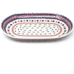 Janelle Imports Md Oval Platter In Blue Helm