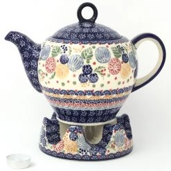 Janelle Imports Victorian Teapot 1.75 Qt In Modern Berries