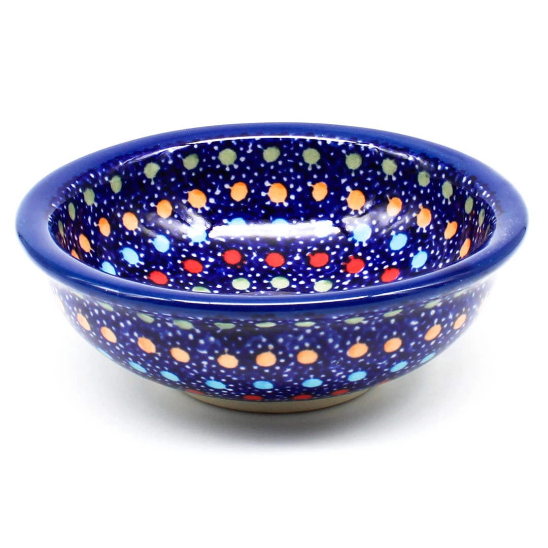 Janelle Imports Shallow Soy Bowl In Multi-Colored Dots 3 Janelle Imports Shallow Soy Bowl In Multi-Colored Dots